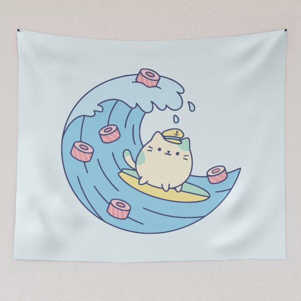 Item preview, My Favorite Sea Is The Puss-Sea Kawaii Cat designed and sold by AnnSign.