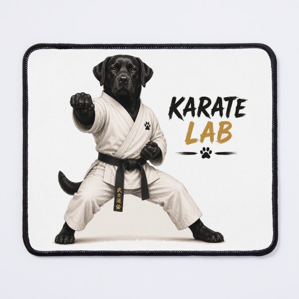 Item preview, Karate Lab – Labrador Black Belt with Style designed and sold by Goodthingstree.