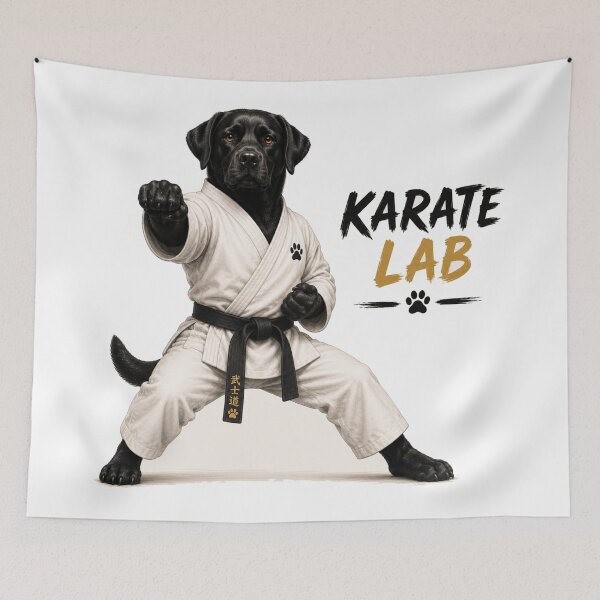 Item preview, Karate Lab – Labrador Black Belt with Style designed and sold by Goodthingstree.