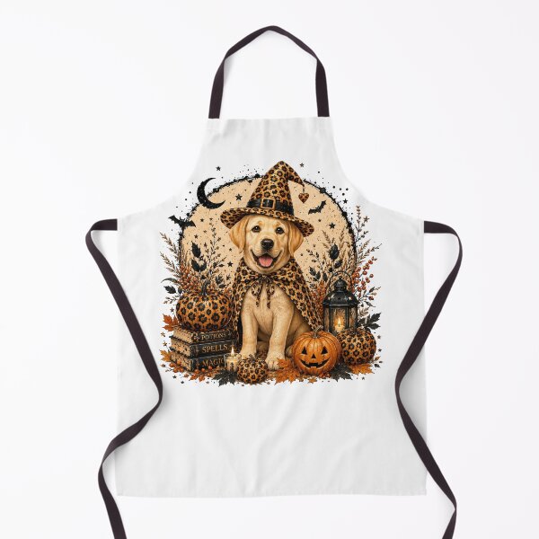 Item preview, Halloween Golden Retriever Witch - Leopard Labrador Pumpkin Spooky Dog Lover designed and sold by LandFinStudio.