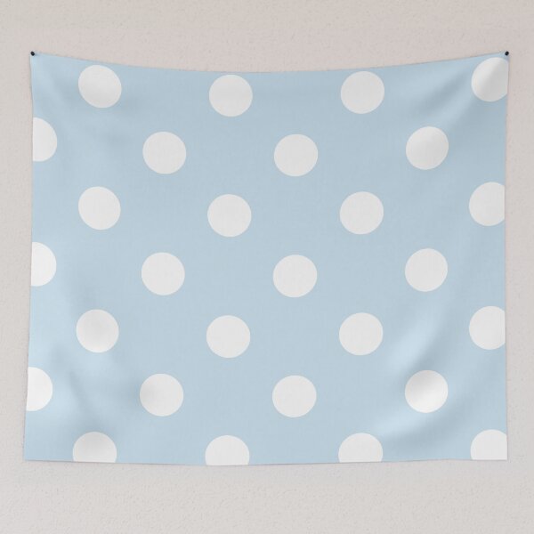 Item preview, Large blue and white polka dots designed and sold by Nolan6.