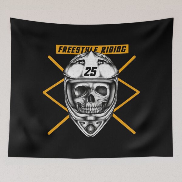 Item preview, Freestyle Motocross Skull Helmet, Dirt Bike FMX  designed and sold by NylaFrederic.