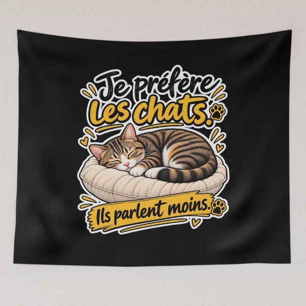 Item preview, Antisocial humor cat t-shirt – I prefer cats, they talk less designed and sold by J-Impression.