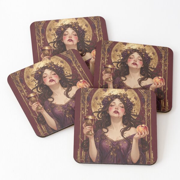 Item preview, Gluttony Wine and Grapes Deadly Sins Card designed and sold by Lineer22.