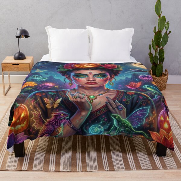 Item preview, Surreal Calavera Night – Kahlo Mystic Flow designed and sold by FotoworldEdel.