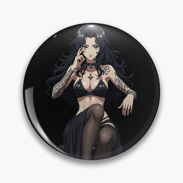 Aperçu de l'œuvre Fille tatouée gothique anime créée et vendue par WingedMeteor.