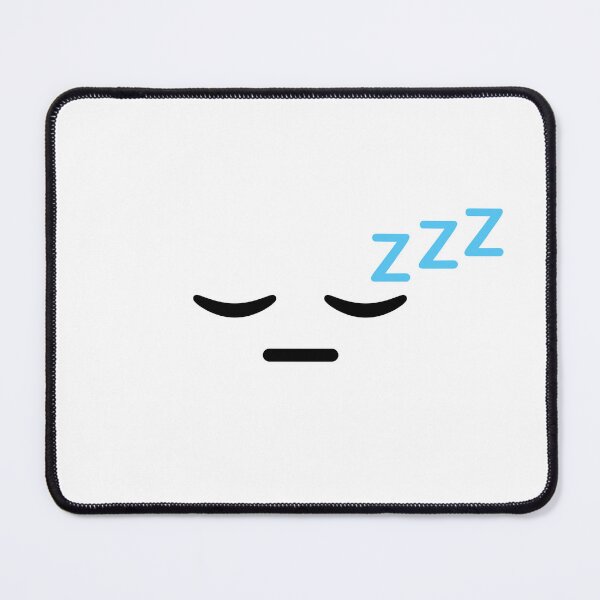 Item preview, Adorable kawaii sleeping face designed and sold by BlushyPrint.
