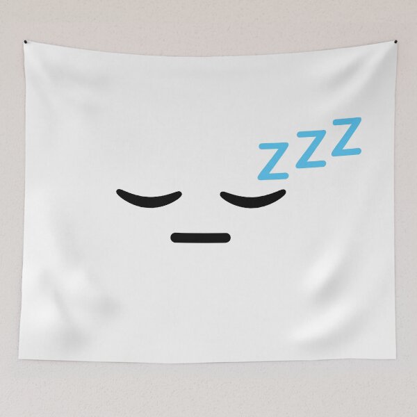 Item preview, Adorable kawaii sleeping face designed and sold by BlushyPrint.