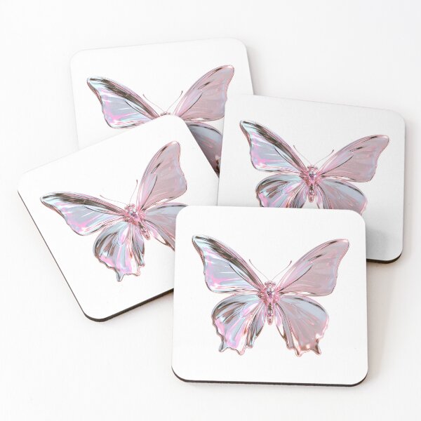 Item preview, Y2K Liquid Metal Butterfly - Holographic 3D Chrome Art designed and sold by Artdavesalzburg.