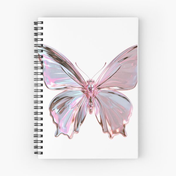 Item preview, Y2K Liquid Metal Butterfly - Holographic 3D Chrome Art designed and sold by Artdavesalzburg.