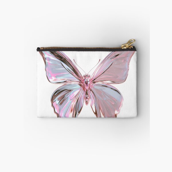 Item preview, Y2K Liquid Metal Butterfly - Holographic 3D Chrome Art designed and sold by Artdavesalzburg.