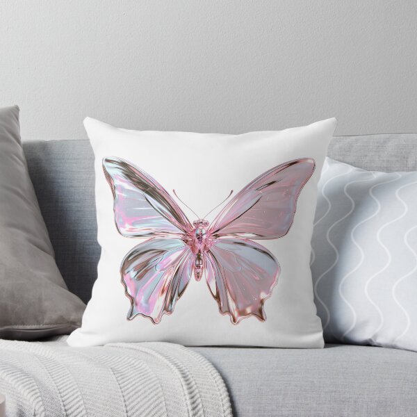 Item preview, Y2K Liquid Metal Butterfly - Holographic 3D Chrome Art designed and sold by Artdavesalzburg.