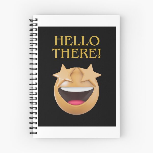 Item preview, HELLO THERE (ON BLACK) designed and sold by MarsLewan.