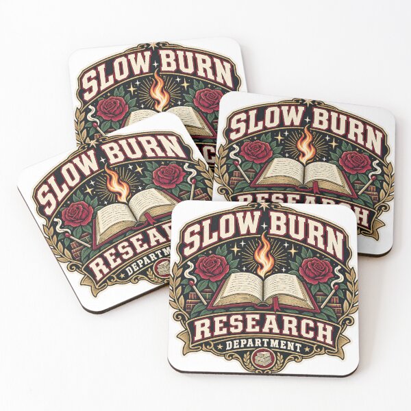 Item preview, Slow Burn Research Department – Bookish Romance Reader designed and sold by Golden Era Studio.