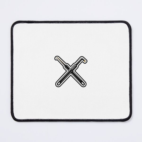 Item preview, Crossed Tension Wrench and Pick Emblem - Locksport Icon designed and sold by Node & Switch.