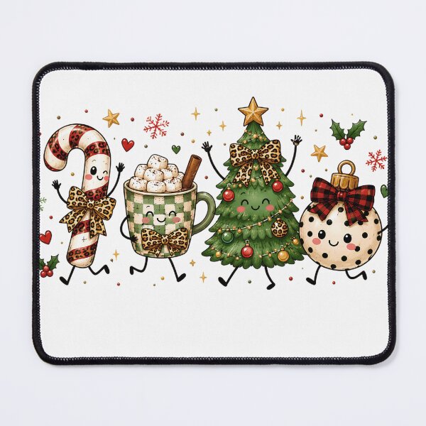 Item preview, Cute Doodle Christmas Characters Preppy Holiday designed and sold by DYAFLK.
