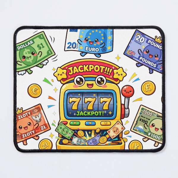 Item preview, Kawaii Jackpot World - Funny Casino Slot Machine With World Currency Money Explosion designed and sold by Surviving Monday Club.