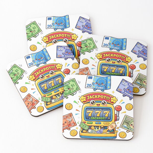 Item preview, Kawaii Jackpot World - Funny Casino Slot Machine With World Currency Money Explosion designed and sold by Surviving Monday Club.