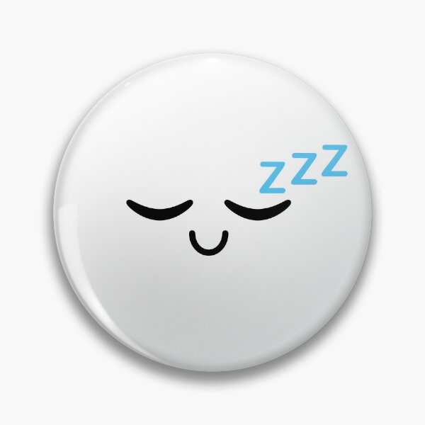 Item preview, Cute kawaii smiling sleeping face designed and sold by BlushyPrint.