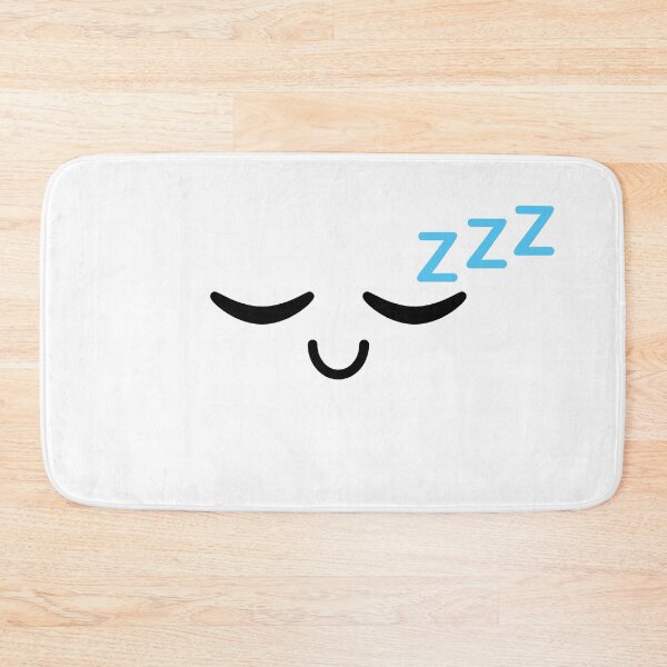 Item preview, Cute kawaii smiling sleeping face designed and sold by BlushyPrint.