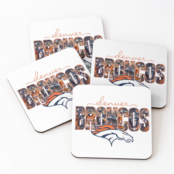 Item preview, Denver Broncos Players Collage With City Skyline And Logo designed and sold by WearStory ⭐⭐⭐⭐⭐.