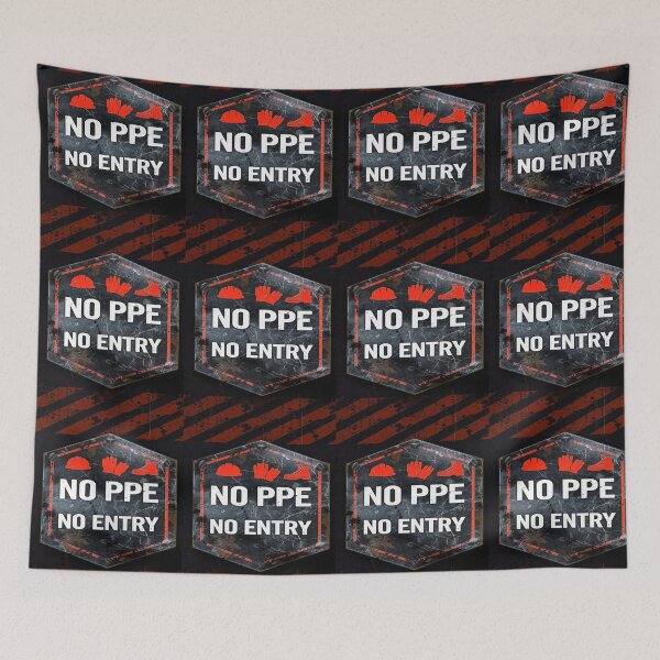 Item preview, NO PPE NO ENTRY designed and sold by safetygearpro.