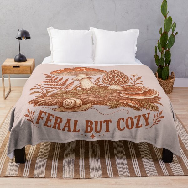 Item preview, Feral But Cozy Mushroom Snail T-Shirt | Cottagecore Mushroom Illustration designed and sold by Hearth & Hollow.