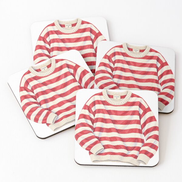 Item preview, Suéter de pescador a rayas rojas de Nantucket designed and sold by saltyhydrangea.