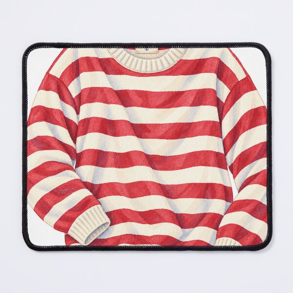 Item preview, Nantucket Red Striped Fisherman’s Sweater designed and sold by saltyhydrangea.