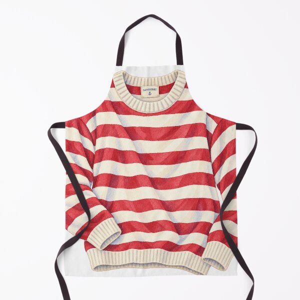 Item preview, Nantucket Red Striped Fisherman’s Sweater designed and sold by saltyhydrangea.