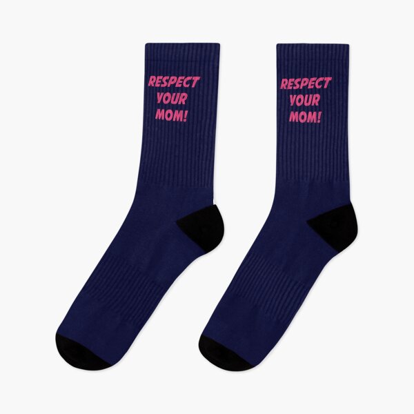 Item preview, RESPECT YOUR MOM! (Pink Text on Navy) designed and sold by STUDIO-72.