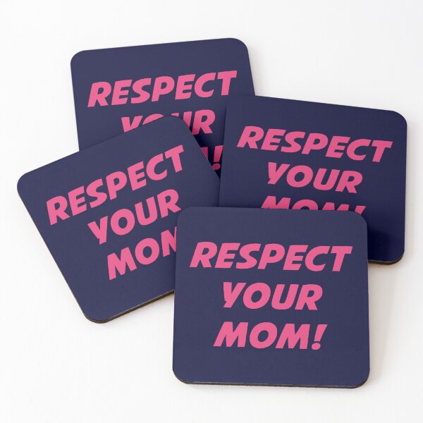 Artikelvorschau, RESPEKTIERE DEINE MUTTER! (Pinker Text auf marineblauem Grund) entworfen und verkauft von STUDIO-72.