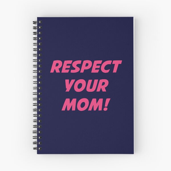 Artikelvorschau, RESPEKTIERE DEINE MUTTER! (Pinker Text auf marineblauem Grund) entworfen und verkauft von STUDIO-72.