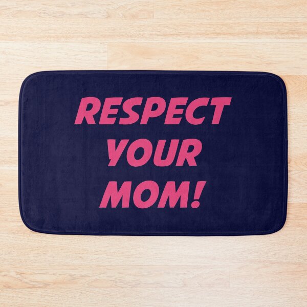 Artikelvorschau, RESPEKTIERE DEINE MUTTER! (Pinker Text auf marineblauem Grund) entworfen und verkauft von STUDIO-72.