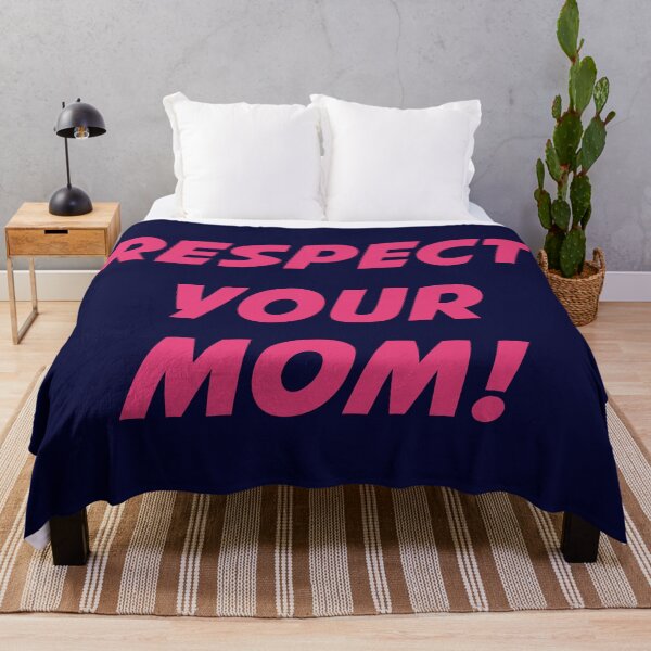 Artikelvorschau, RESPEKTIERE DEINE MUTTER! (Pinker Text auf marineblauem Grund) entworfen und verkauft von STUDIO-72.