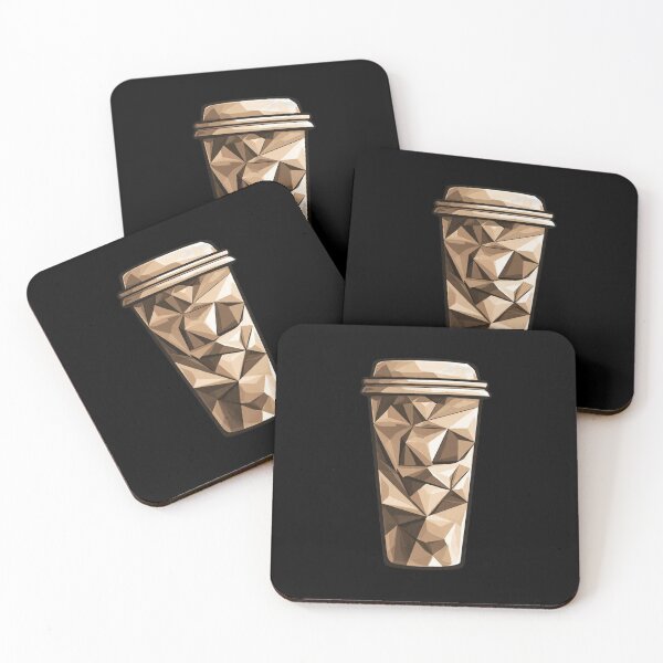 Item preview, Low Poly Coffee Cup – Geometric To-Go Cup & Café Vibe Design designed and sold by GeoBeast.