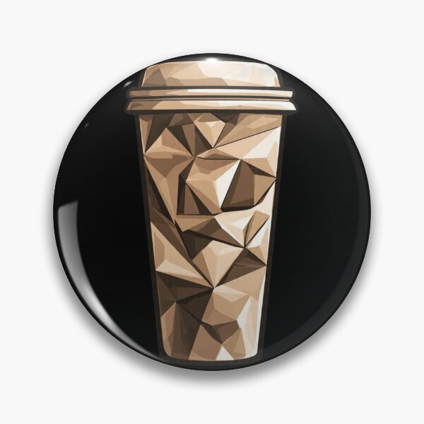 Item preview, Low Poly Coffee Cup – Geometric To-Go Cup & Café Vibe Design designed and sold by GeoBeast.