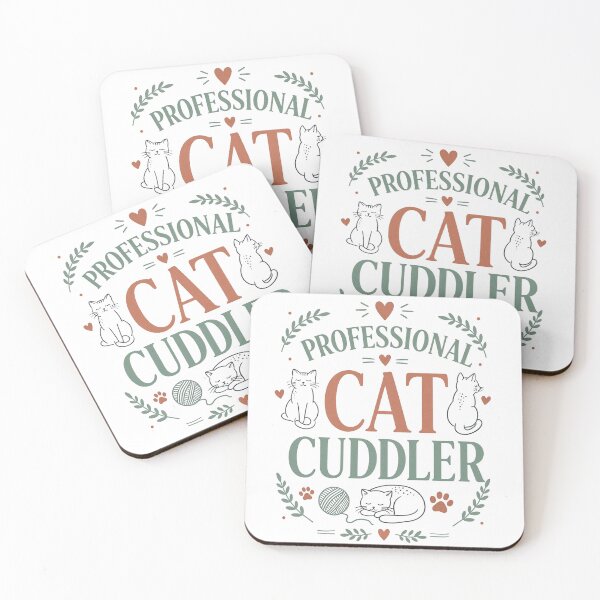 Item preview, Professional Cat Cuddler designed and sold by digital.stickerperso.com.