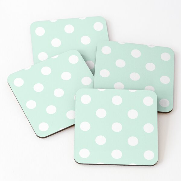 Item preview, Large mint green and white polka dots designed and sold by Nolan6.
