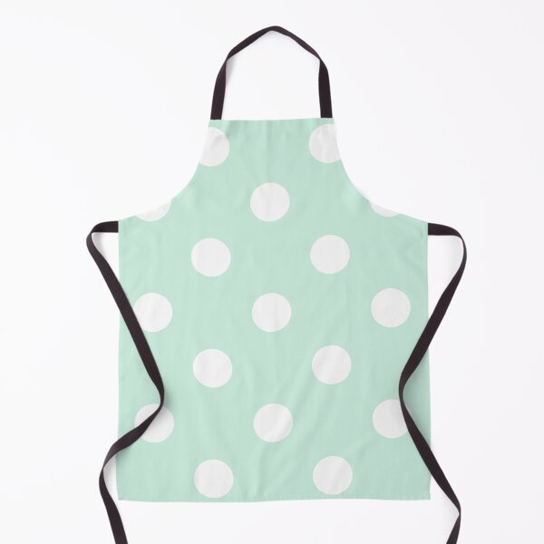 Item preview, Large mint green and white polka dots designed and sold by Nolan6.