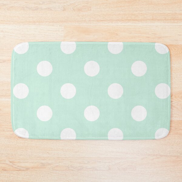 Item preview, Large mint green and white polka dots designed and sold by Nolan6.
