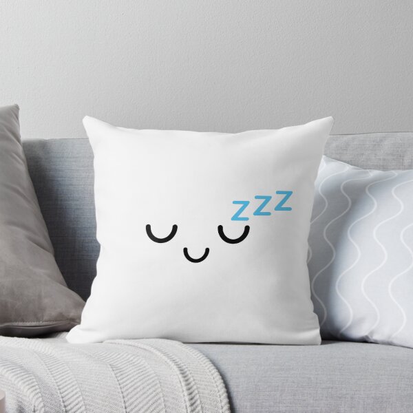 Item preview, Adorable kawaii smiling sleeping face designed and sold by BlushyPrint.