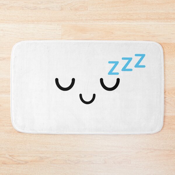 Item preview, Adorable kawaii smiling sleeping face designed and sold by BlushyPrint.