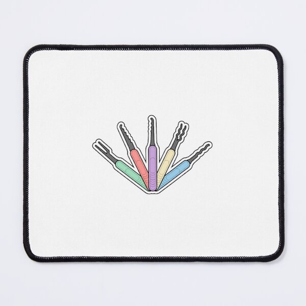 Item preview, Rake Pick Set Fan Display - Locksport Tool Art designed and sold by Node & Switch.
