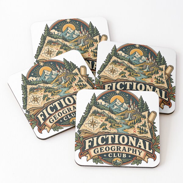 Item preview, Fictional Geography Club – Retro Fantasy Reader Design designed and sold by Golden Era Studio.