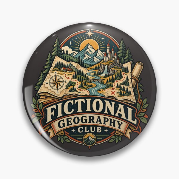 Item preview, Fictional Geography Club – Retro Fantasy Reader Design designed and sold by Golden Era Studio.