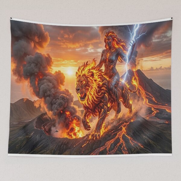 Item preview, Pele, volcano goddess designed and sold by GAWPAWshop.
