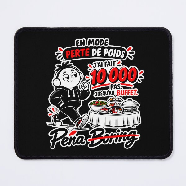 Item preview, Funny Weight Loss T-shirt – 10,000 Steps to the Buffet designed and sold by J-Impression.