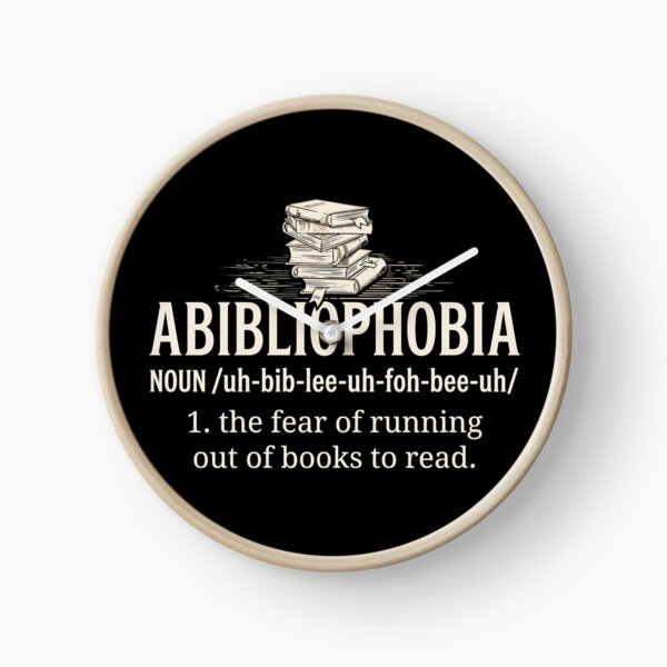 Item preview, Abibliophobia Definition: The Bookworm's Ultimate Fear designed and sold by Shopeon Designs.