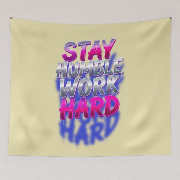 Item preview, Stay Humble Work Hard Chrome designed and sold by crazymetalhead.